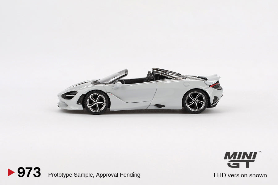 24 PACK McLaren 750S Spider – Cirrus Grey (Mini GT) Diecast 1:64 Scale Model - TSM MGT00973
