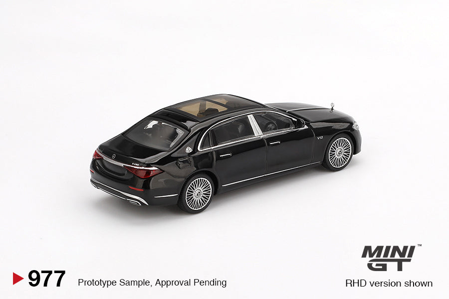 CHASE Mercedes-Maybach S680 – Black (Mini GT) Diecast 1:64 Scale Model - TSM MGT00977