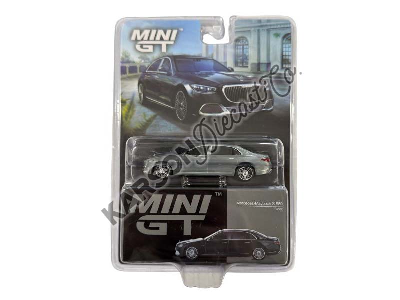 CHASE Mercedes-Maybach S680 – Black (Mini GT) Diecast 1:64 Scale Model - TSM MGT00977