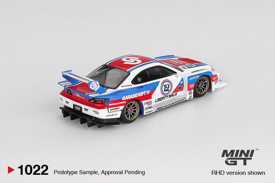PRE-ORDER Nissan LB-Super Silhouette S15 SILVIA GARASIDRIFT x LBWK 2025 (Mini GT) Diecast 1:64 Scale Model - TSM MGT01022