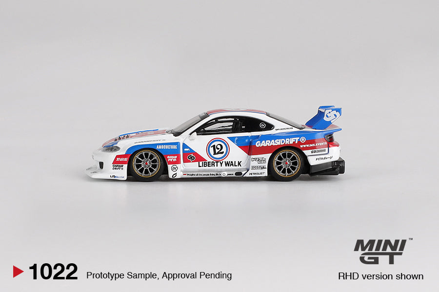 PRE-ORDER Nissan LB-Super Silhouette S15 SILVIA GARASIDRIFT x LBWK 2025 (Mini GT) Diecast 1:64 Scale Model - TSM MGT01022