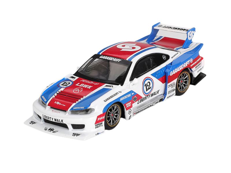 PRE-ORDER Nissan LB-Super Silhouette S15 SILVIA GARASIDRIFT x LBWK 2025 (Mini GT) Diecast 1:64 Scale Model - TSM MGT01022