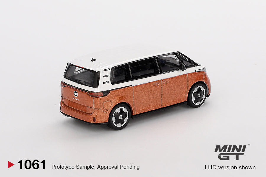 PRE-ORDER Volkswagen ID.Buzz – Candy White / Energetic Orange Diecast 1:64 Scale Model - TSM MGT01061