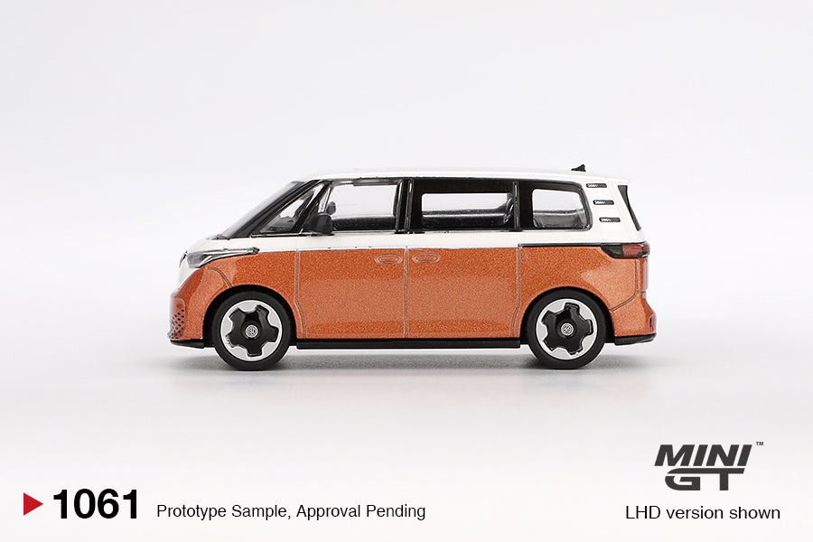 PRE-ORDER Volkswagen ID.Buzz – Candy White / Energetic Orange Diecast 1:64 Scale Model - TSM MGT01061