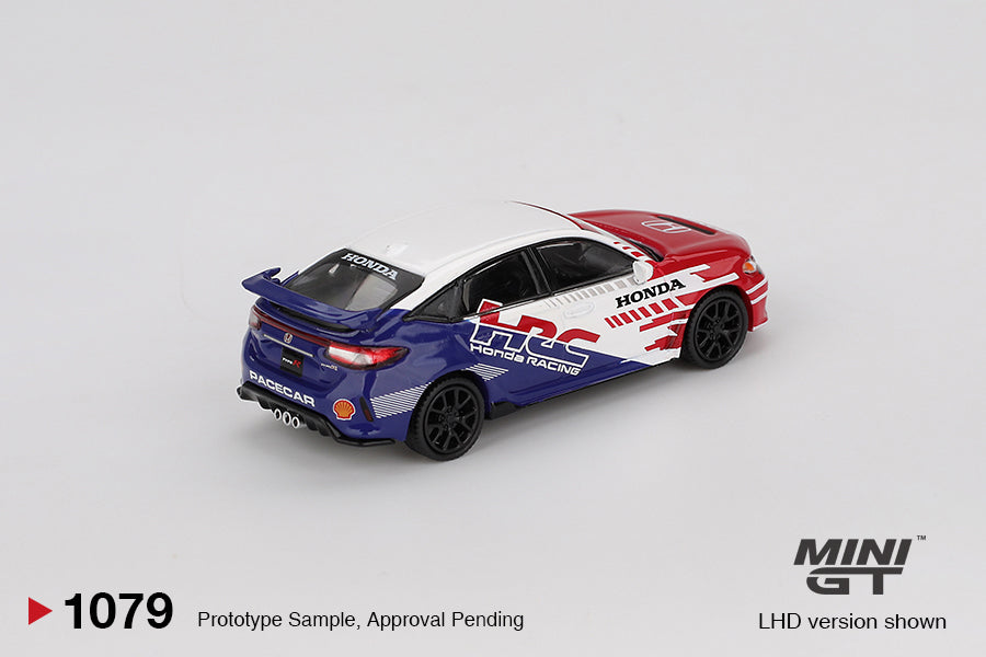 2024 Honda Civic TYPE R Pace Car HRC (Mini GT) Diecast 1:64 Scale