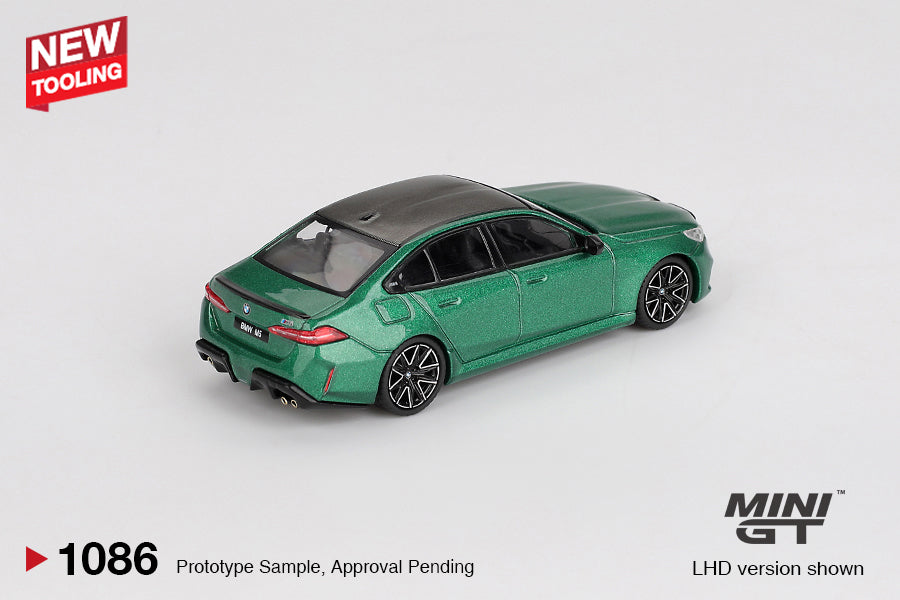 PRE-ORDER - 24 PACK BMW M5 (G90) Isle of Man – Green Metallic (Mini GT) Diecast 1:64 Scale Model - TSM MGT01086