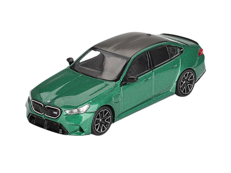 PRE-ORDER BMW M5 (G90) Isle of Man – Green Metallic (Mini GT) Diecast 1:64 Scale Model - TSM MGT01086