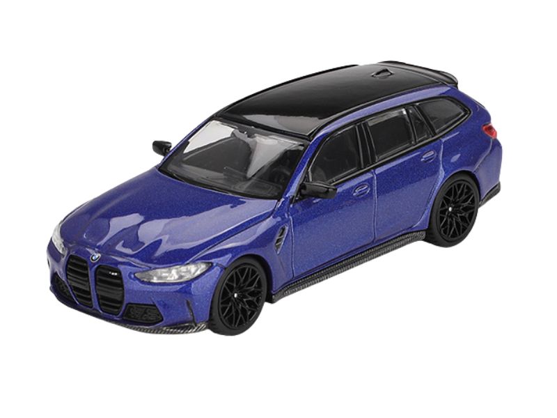 PRE-ORDER BMW M3 Competition Touring – Portimao Blue Metallic (Mini GT) Diecast 1:64 Scale Models - TSM MGT01090