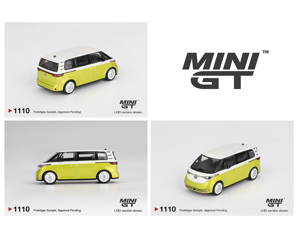 PRE-ORDER Volkswagen ID. Buzz – Candy White / Pomelo Yellow (Mini GT) Diecast 1:64 Scale Model - TSM MGT01110