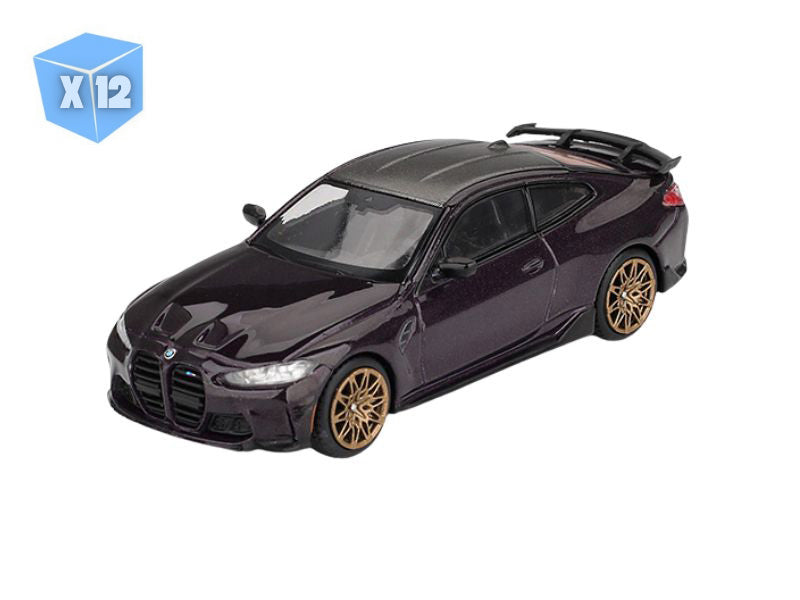PRE-ORDER - 12 PACK BMW M4 M-Performance (G82) – Daytona Violet (Mini GT) Diecast 1:64 Scale Model - TSM MGT01112