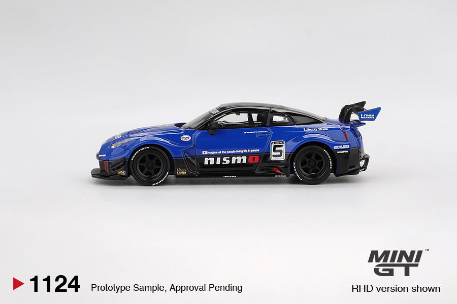PRE-ORDER - 24 PACK Nissan 35GT-RR Ver.2 – Blue LB-Silhouette WORKS GT (Mini GT) Diecast 1:64 Scale Model - TSM MGT01124