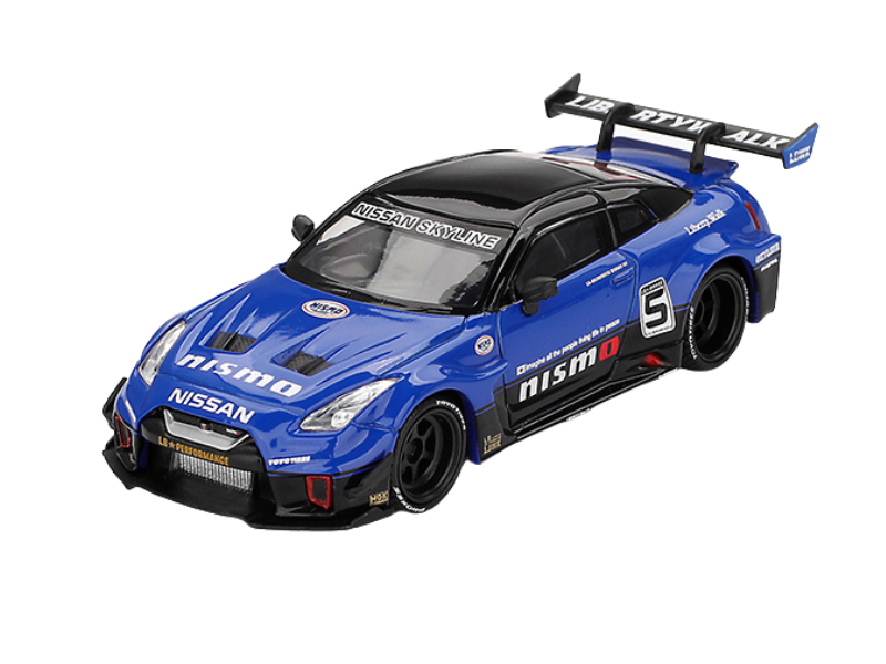 PRE-ORDER Nissan 35GT-RR Ver.2 – Blue LB-Silhouette WORKS GT (Mini GT) Diecast 1:64 Scale Model - TSM MGT01124