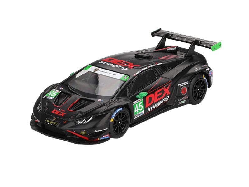 PRE-ORDER Lamborghini Huracán GT3 EVO2 #45 No.45 DEX Imaging 2024 IMSA Daytona 24 Hrs (Mini GT) Diecast 1:64 Scale Model - TSM MGT01129