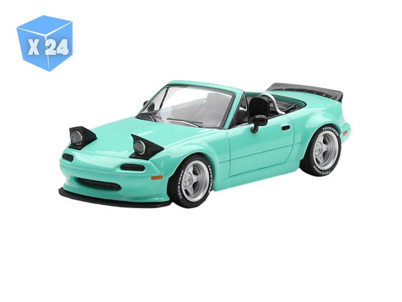PRE-ORDER - 24 PACK Mazda MX-5 (NA) Pandem – Mint Green (Mini GT