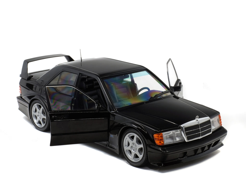 PRE-ORDER 1990 Mercedes 190 EVO II (W201) Black Diecast 1:18 Scale Model - Solido S1801001
