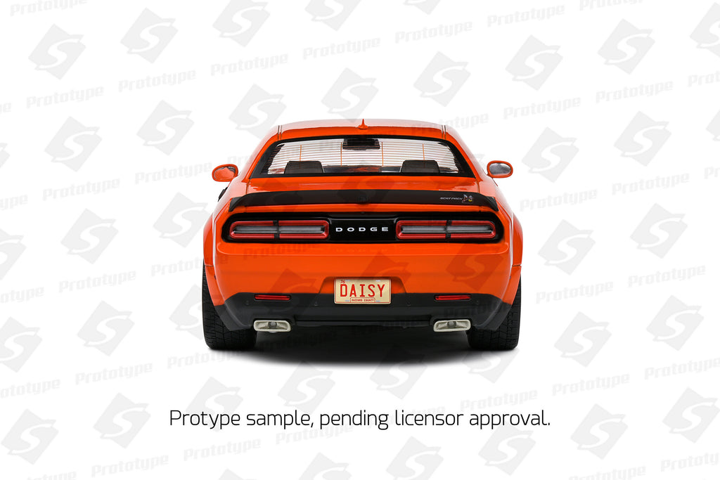 PRE-ORDER 2023 Dodge Challenger R/T Scat Pack Widebody - Hazzard Tribute Diecast 1:18 Scale Model - Solido S1805713