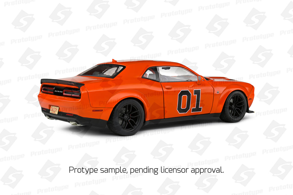 PRE-ORDER 2023 Dodge Challenger R/T Scat Pack Widebody - Hazzard Tribute Diecast 1:18 Scale Model - Solido S1805713