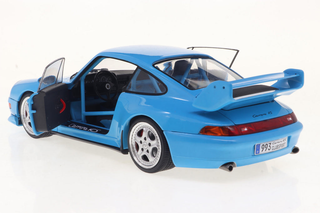 1997 Porsche 911 (993) Clubsport Riviera Blue Diecast 1:18 Scale Model - Solido S1810101