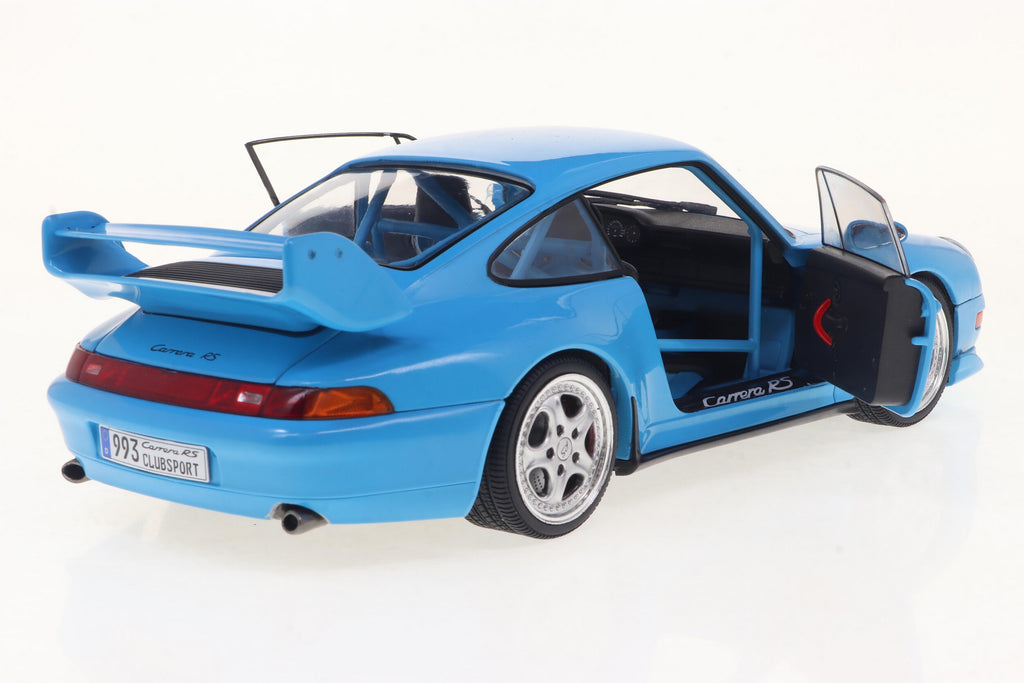 1997 Porsche 911 (993) Clubsport Riviera Blue Diecast 1:18 Scale Model - Solido S1810101