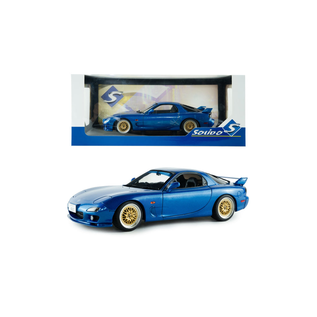 PRE-ORDER 1999 Mazda RX7 FD3D Innocent Blue Mica Diecast 1:18 Scale Mo ...
