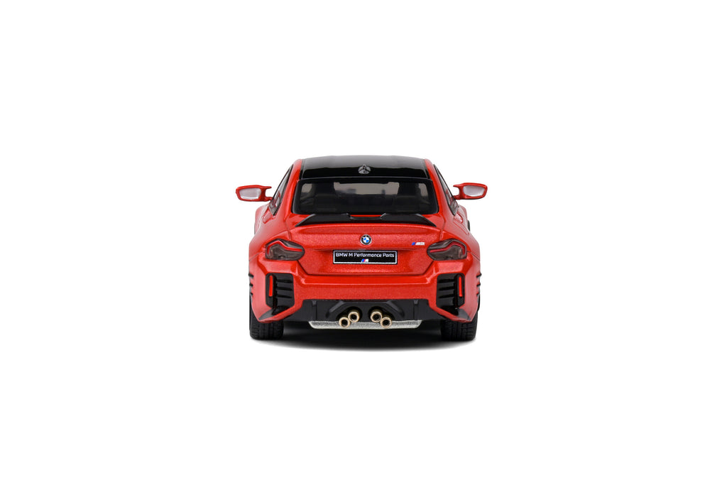 2023 BMW M2 M Performance Toronto Red Metallic w/ Black Top Diecast 1:43 Scale Model - Solido S4314602