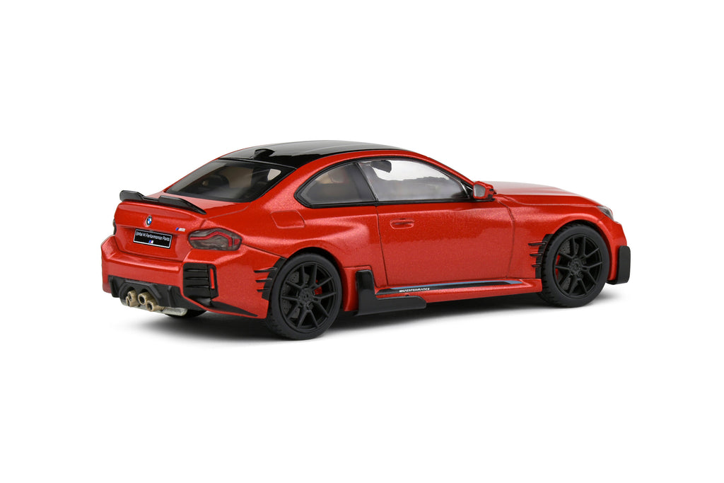 2023 BMW M2 M Performance Toronto Red Metallic w/ Black Top Diecast 1:43 Scale Model - Solido S4314602