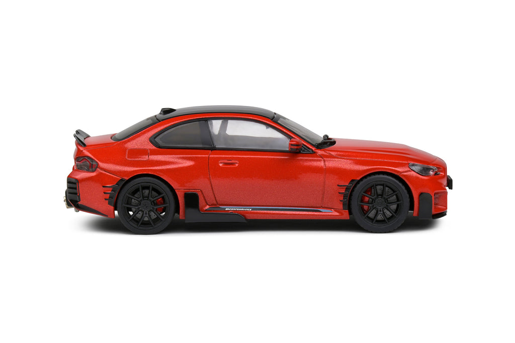 2023 BMW M2 M Performance Toronto Red Metallic w/ Black Top Diecast 1:43 Scale Model - Solido S4314602