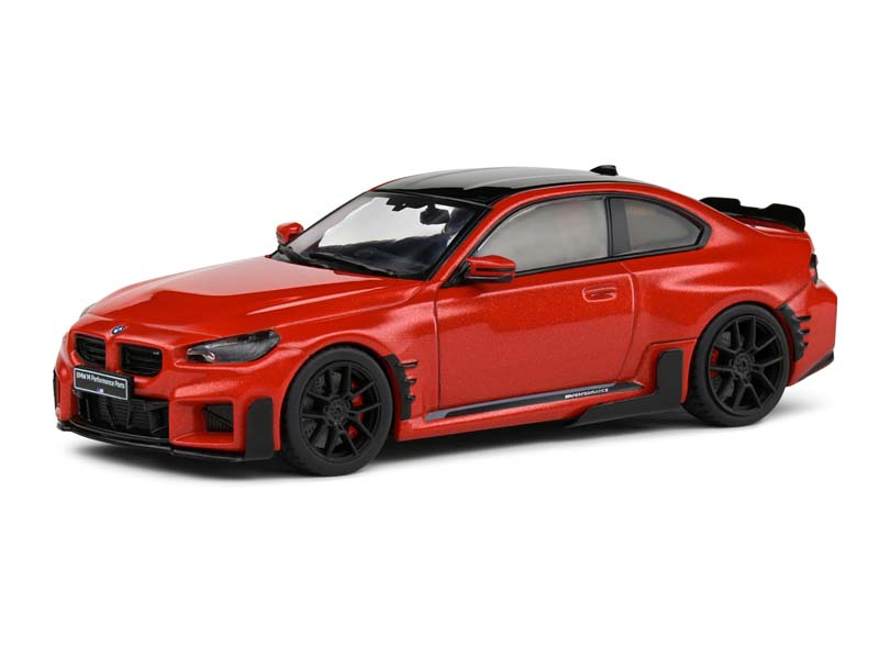 2023 BMW M2 M Performance Toronto Red Metallic w/ Black Top Diecast 1:43 Scale Model - Solido S4314602