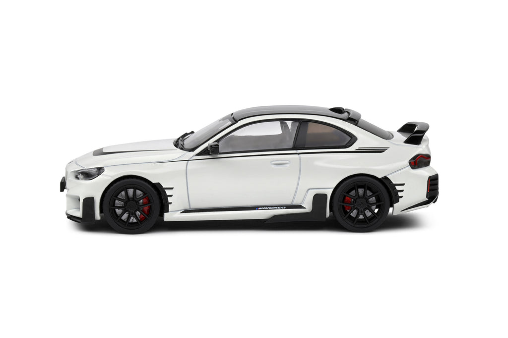 2023 BMW M2 M Performance Alpine White w/ Black Top Diecast 1:43 Scale Model - Solido S4314603