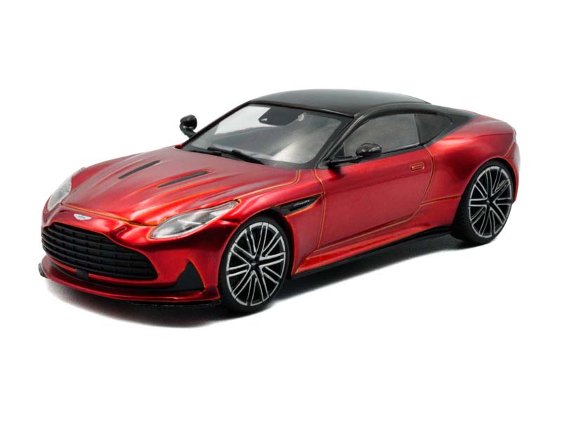 2023 Aston Martin DB12 Coupe Hyper Red Metallic w/ Black Top Diecast 1:43 Scale Model - Solido S4315701