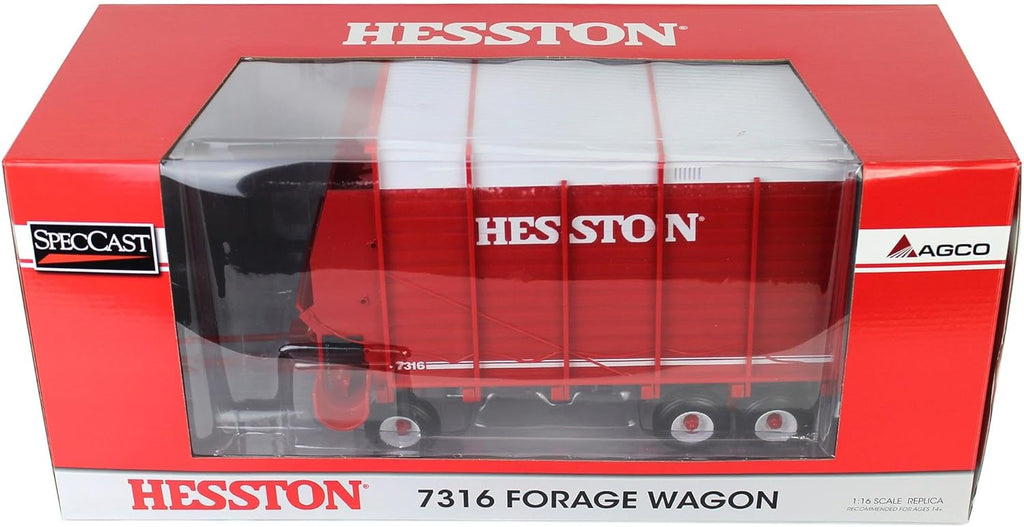 Hesston 7316 Forage Wagon Diecast 1:16 Scale Model - SpecCast SCT940