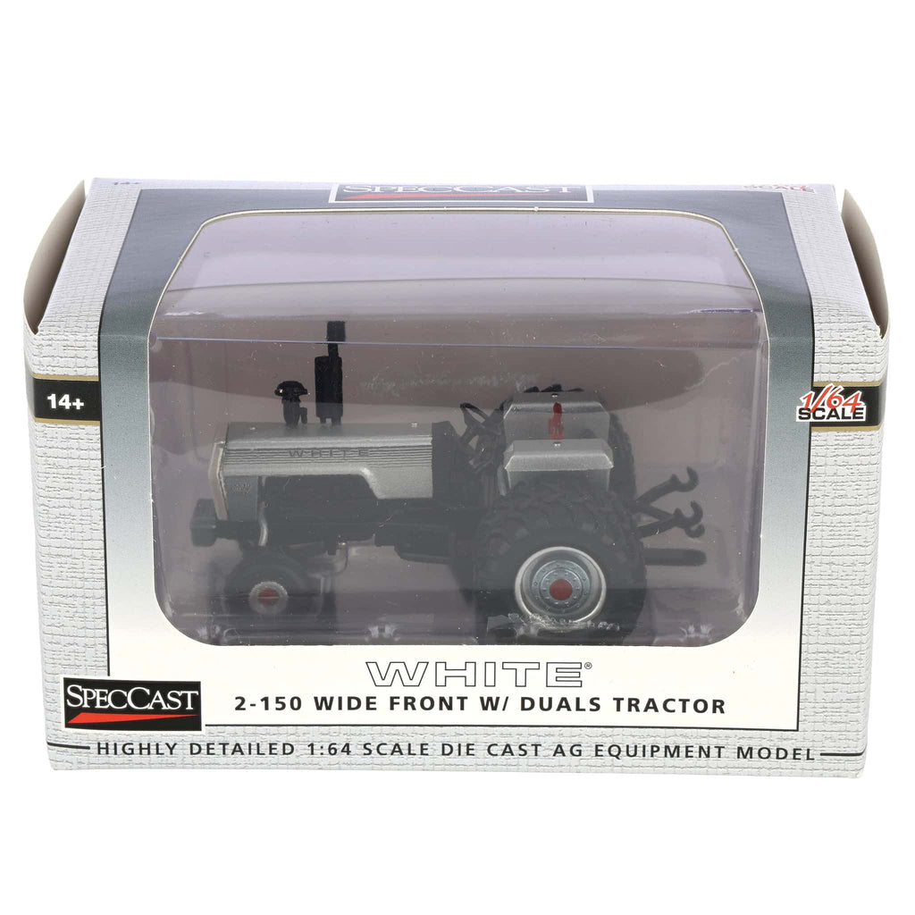 White 2-150 Tractor w/ Rear Duals Diecast 1:64 Scale Model - SpecCast SCT963
