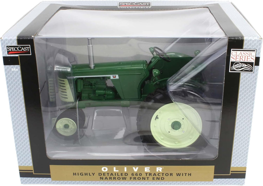 Oliver 660 Narrow Front Tractor Diecast 1:16 Scale Model - SpecCast SCT968