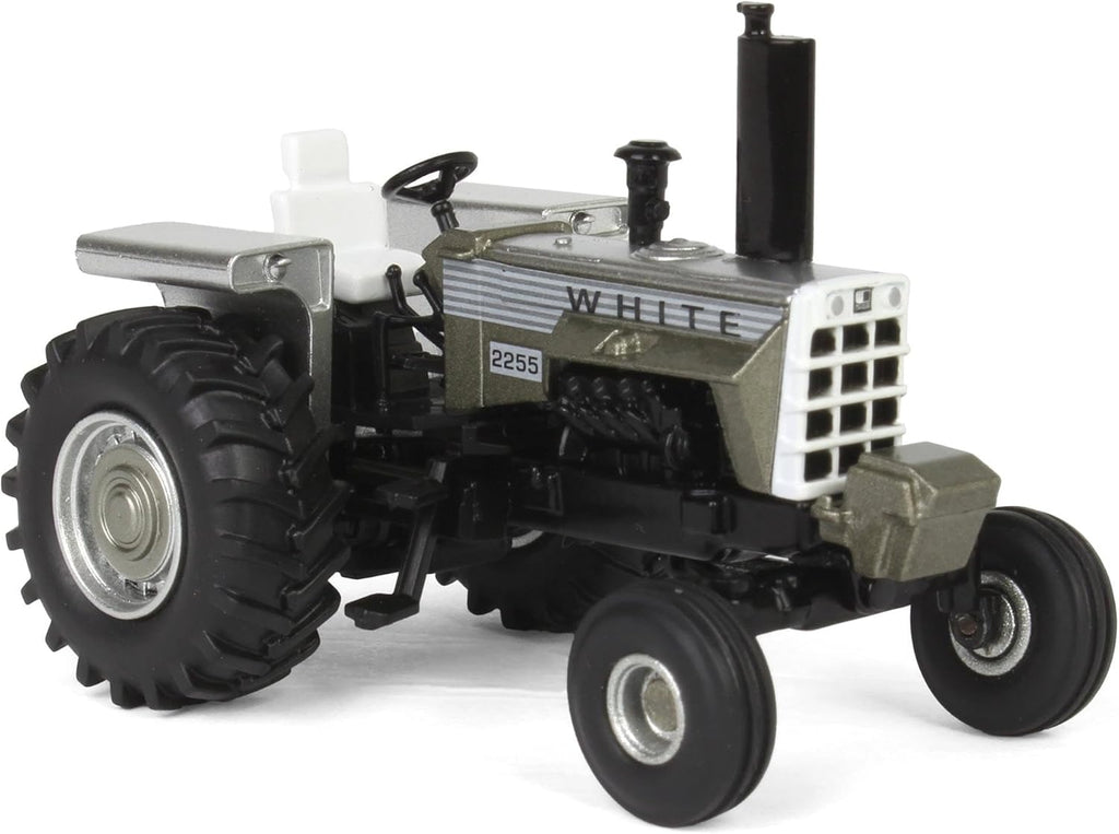 White 2255 Open Station Single Rear Tractor - Gray Diecast 1:64 Scale Model - SpecCast SCT974