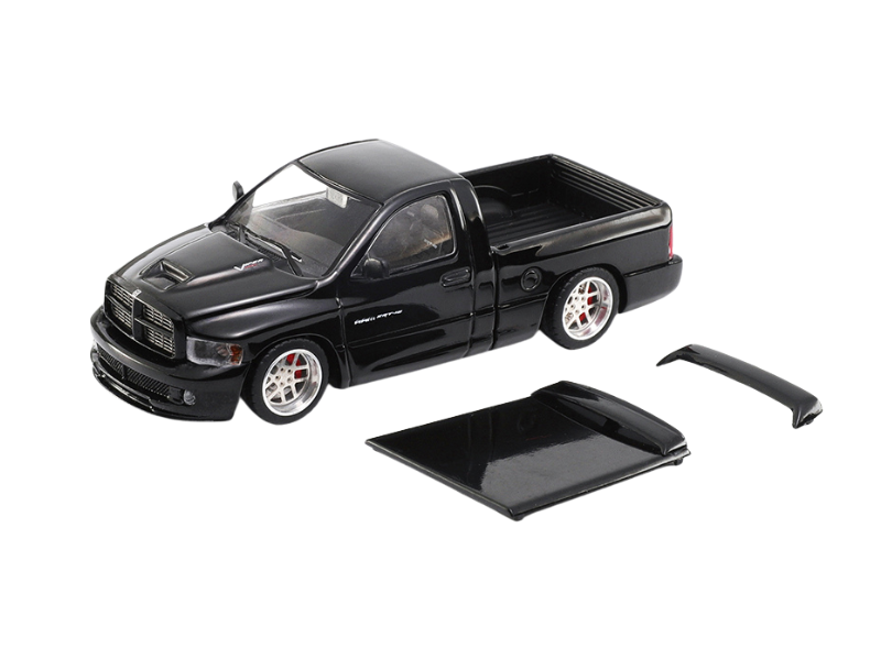 PRE-ORDER 2003 Dodge Ram SRT-10 Pickup – Black (SHOOM 64) Diecast 1:64 Scale Model - GCD SHOOM-103-003