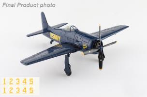 Grumman F8F-1B Blue Angels US Navy, 1946 season (with decals for 1 to 5 airplanes) Diecast 1:72 Scale Model - Hobby Master SM1012