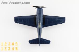 Grumman F8F-1B Blue Angels US Navy, 1946 season (with decals for 1 to 5 airplanes) Diecast 1:72 Scale Model - Hobby Master SM1012