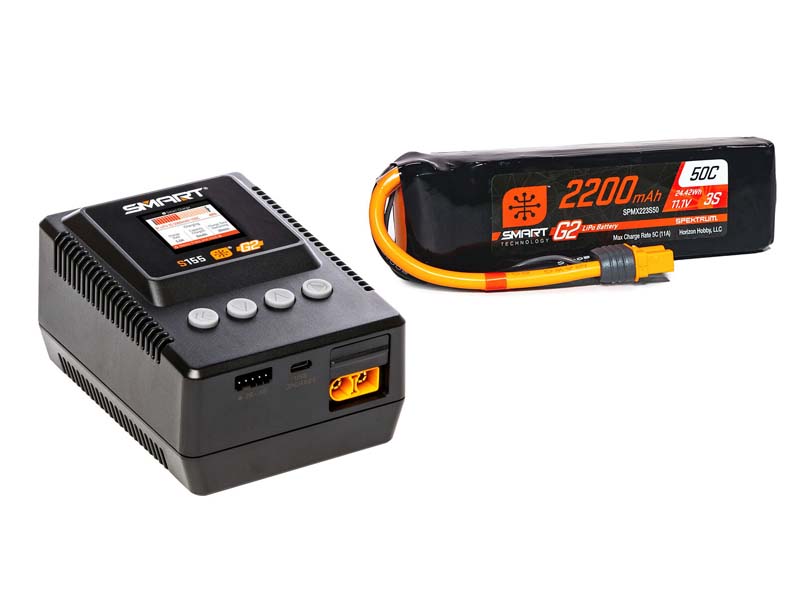 spektrum smart g2 2s lipo usb c battery charger Accessories S2200 AC 2x200W Many Horizon Hobby models can be instantly connected with Spektrum remotes via BNF (Bind and Fly) such as Blade Spektrum Accessories Smart Powerstage Air