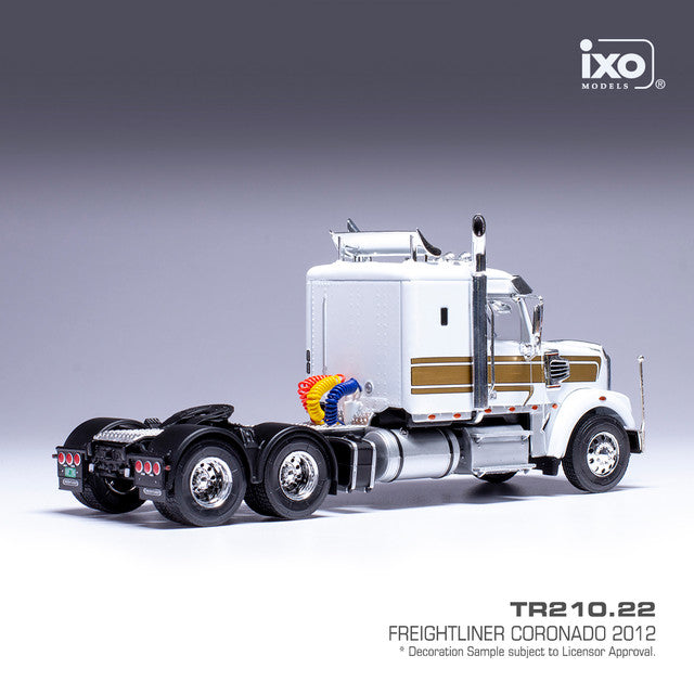 2012 Freightliner Coronado - White and Gold Diecast 1:43 Scale Model - IXO America TR21022