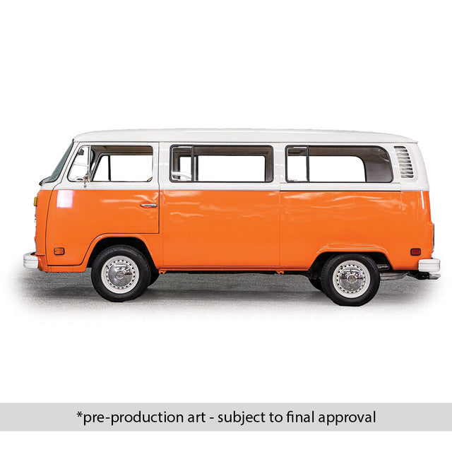 PRE-ORDER 1974 Volkswgen Bus - Brilliant Orange Diecast 1:24 Scale Model - IXO America U24RDC002