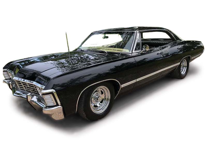 PRE-ORDER 1967 Chevrolet Impala Sport Sedan - Black Diecast 1:43 Scale Model - IXO America U43RDC013