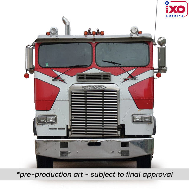 PRE-ORDER 1987 Freightliner FLA Tow Truck - Red & White Diecast 1:43 Scale Model - IXO U43TTR002