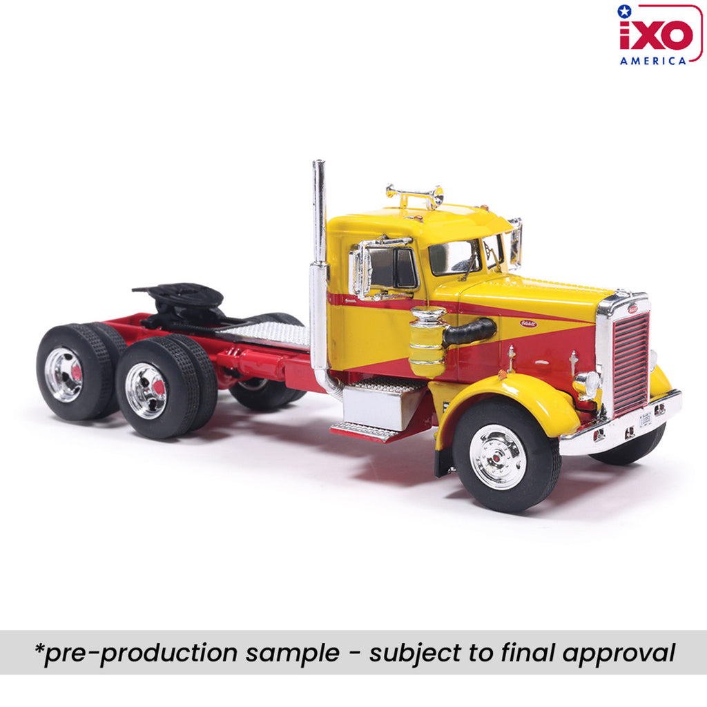 PRE-ORDER 1963 Peterbilt 281 - Yellow and Red Diecast 1:64 Scale Model - IXO U64TR012