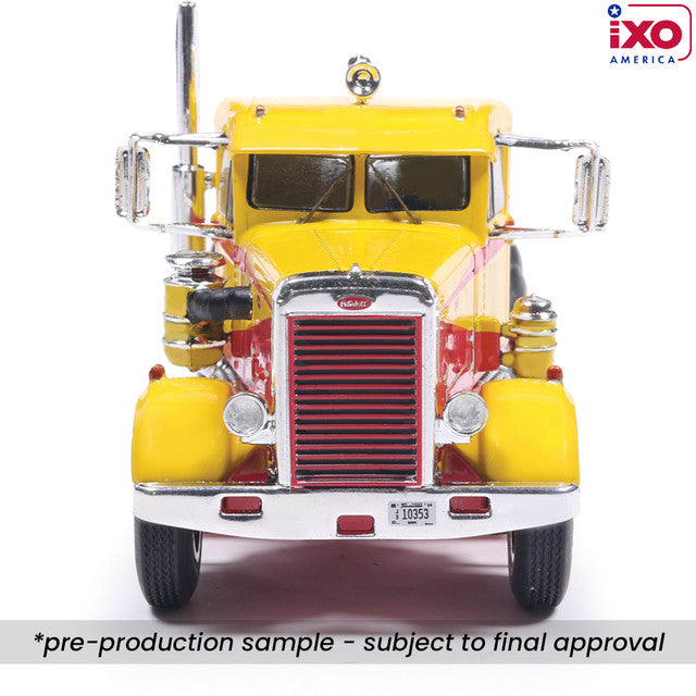 PRE-ORDER 1963 Peterbilt 281 - Yellow and Red Diecast 1:64 Scale Model - IXO U64TR012