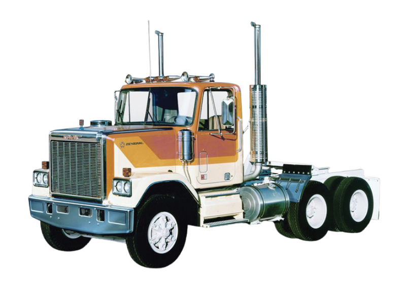 PRE-ORDER 1980 GMC General - Orange and Yellow Diecast 1:64 Scale Model - IXO U64TR013