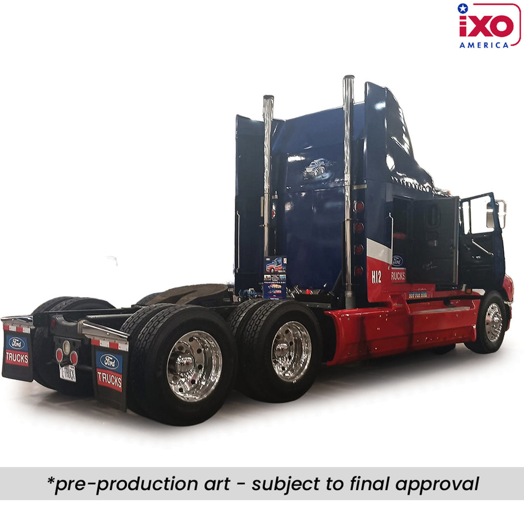 PRE-ORDER 1990 Ford Aeromax - Red and Blue Diecast 1:64 Scale Model - IXO U64TR015