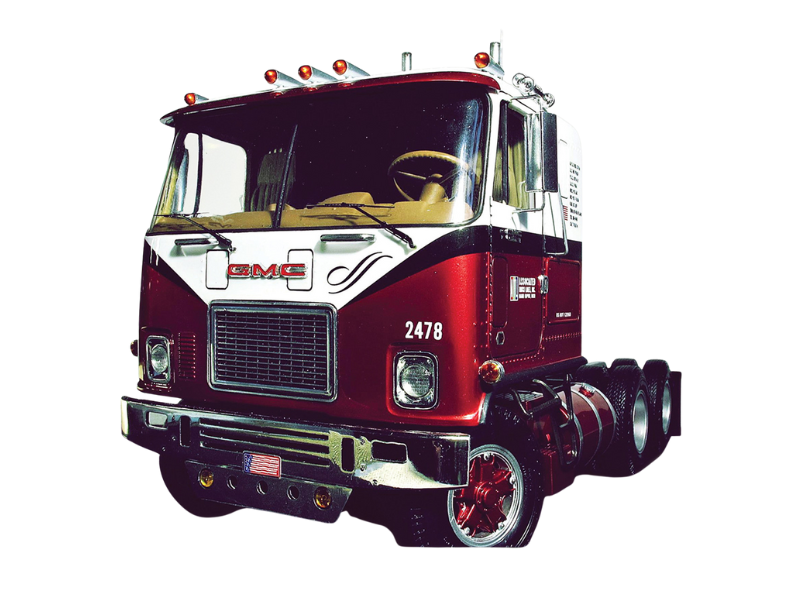 PRE-ORDER GMC Astro 95 - Red and White Diecast 1:64 Scale Model - IXO America U64TR023