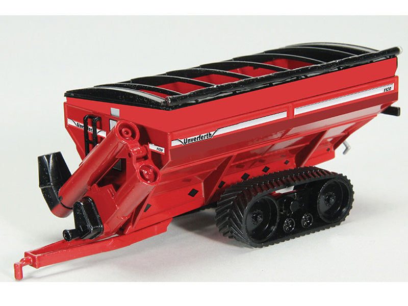 Unverferth 1120 Grain Cart w/ Tracks Red - Diecast 1:64 Scale Model - Spec Cast UBC017