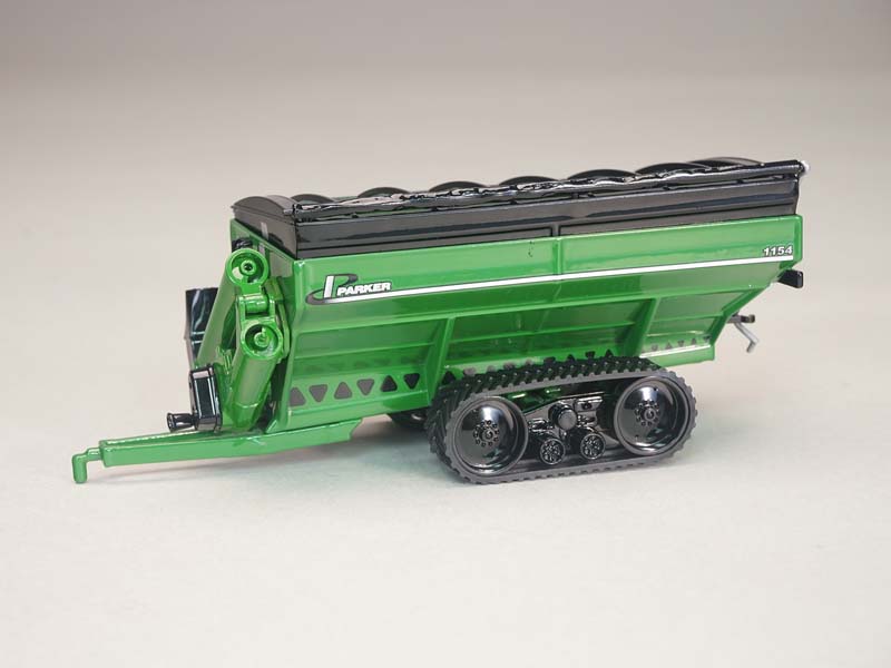 Parker 1154 Grain Cart w/ Tracks - Green Diecast 1:64 Scale Model - Spec Cast UBC047