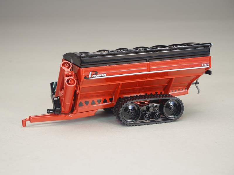 Parker 1154 Grain Cart w/ Tracks - Red Diecast 1:64 Scale Model - Spec Cast UBC048